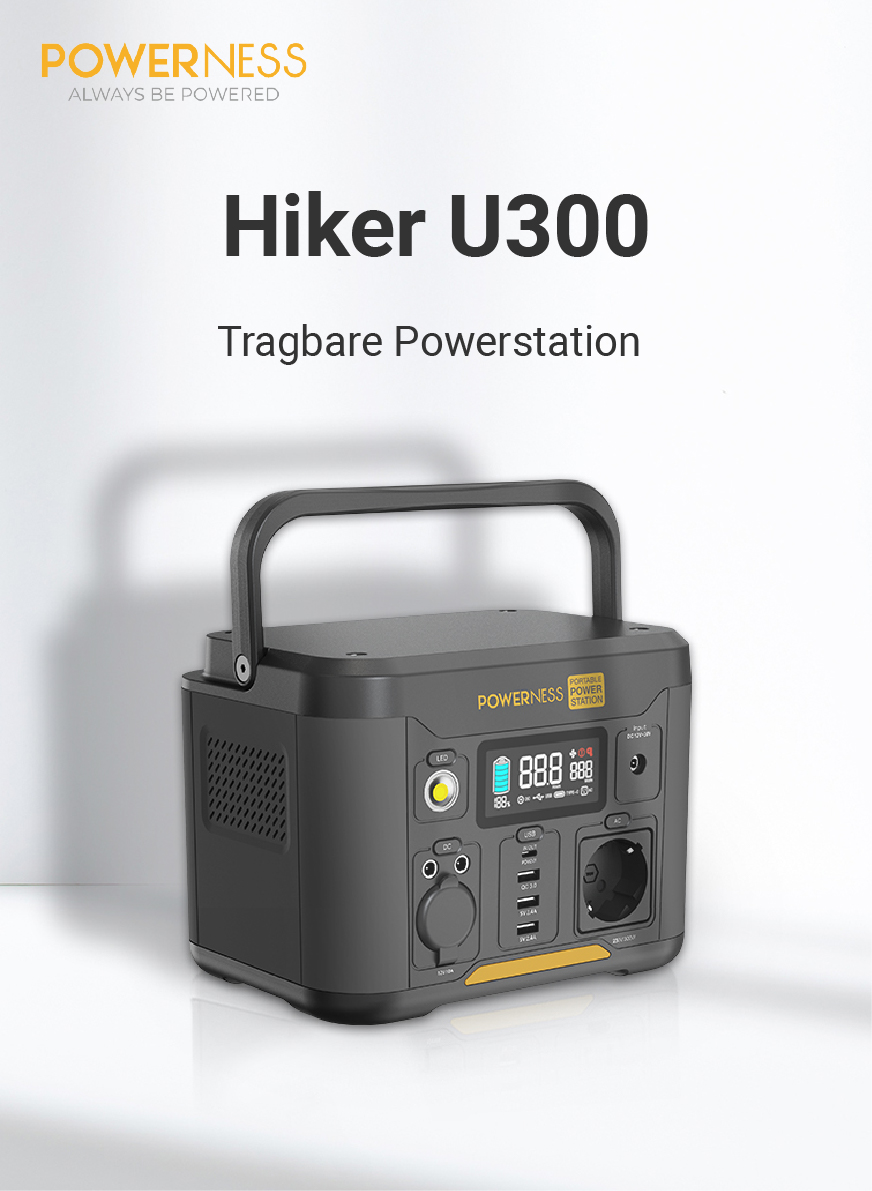 Powerness Hiker U300 Tragbare Powerstation