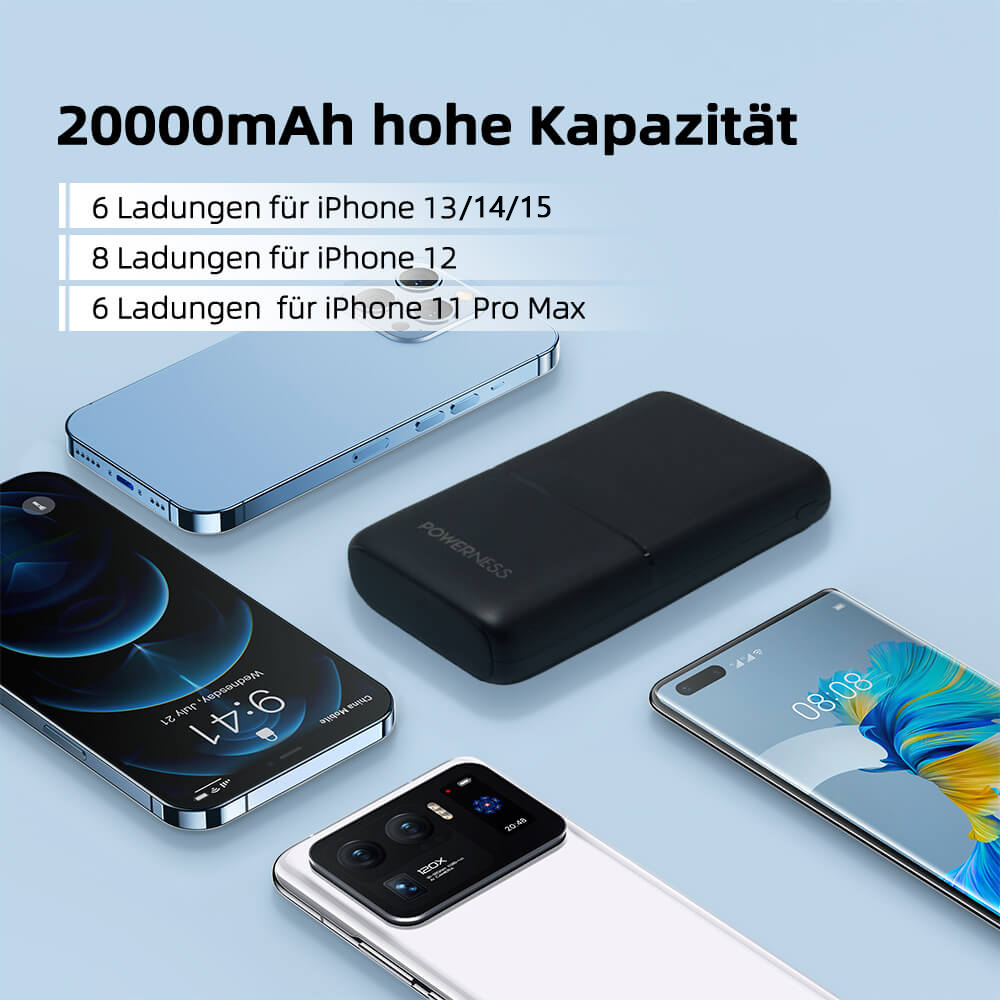 Powerness Hiker U72 Power Bank Kapazität